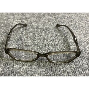 Sama Eyeglasses Frames ZERO GRY Clear Dark Gray Cat Eye Full Rim 52-17-140